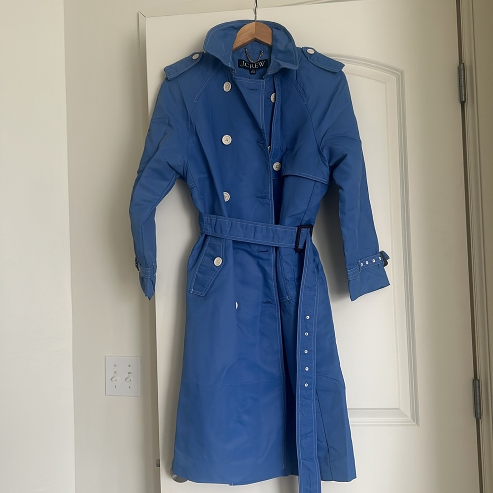 J.crew blue Trench coat